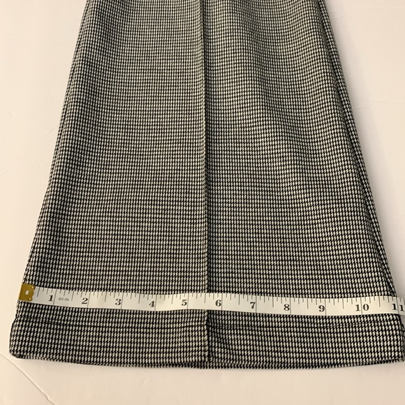 Loft Women's Houndstooth Pintucked Pull-On Flare Pants Size XL High Rise - Picture 12 of 14
